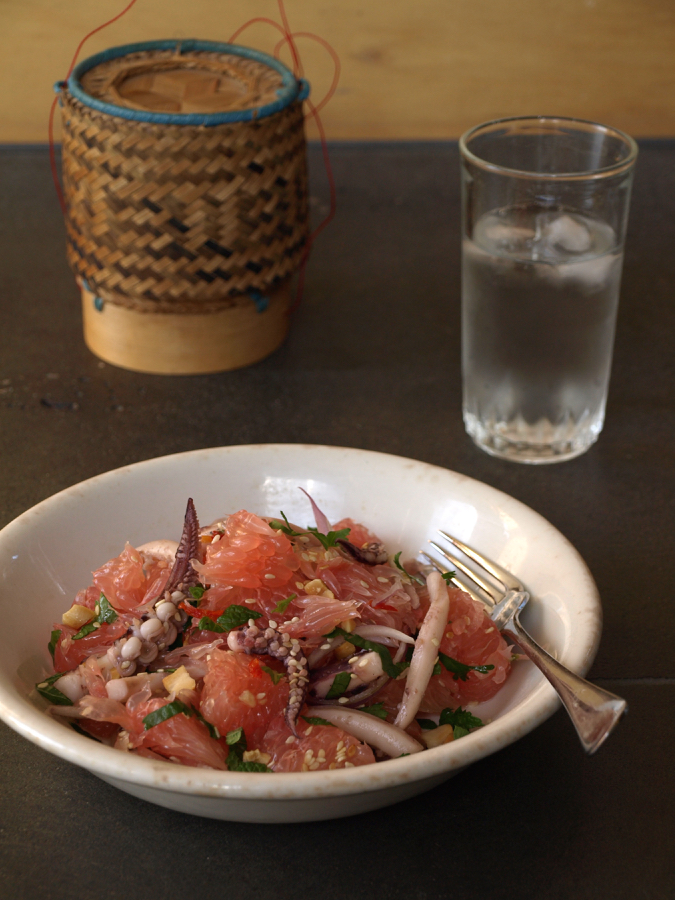 Pomelo salad (with squid) The Fruitful Kitchen