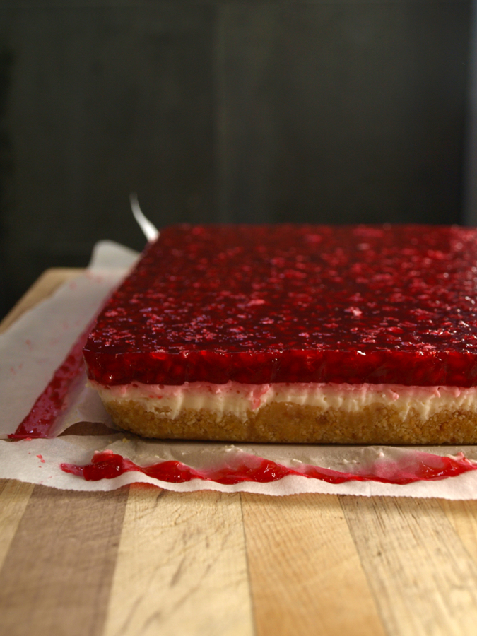 Real raspberry jelly slice The Fruitful Kitchen