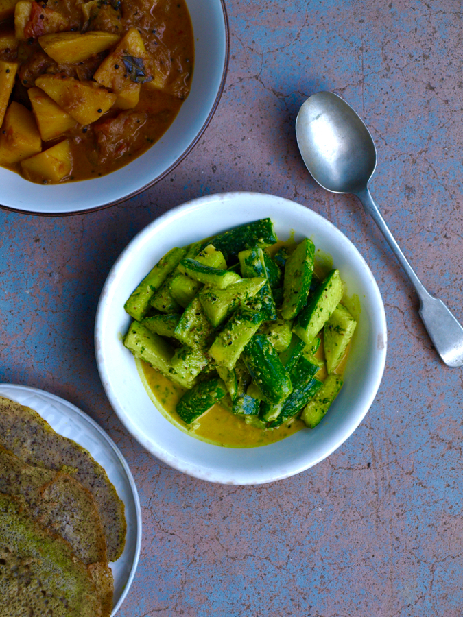 Nepali cucumber salad with sesame and spices The Fruitful Kitchen